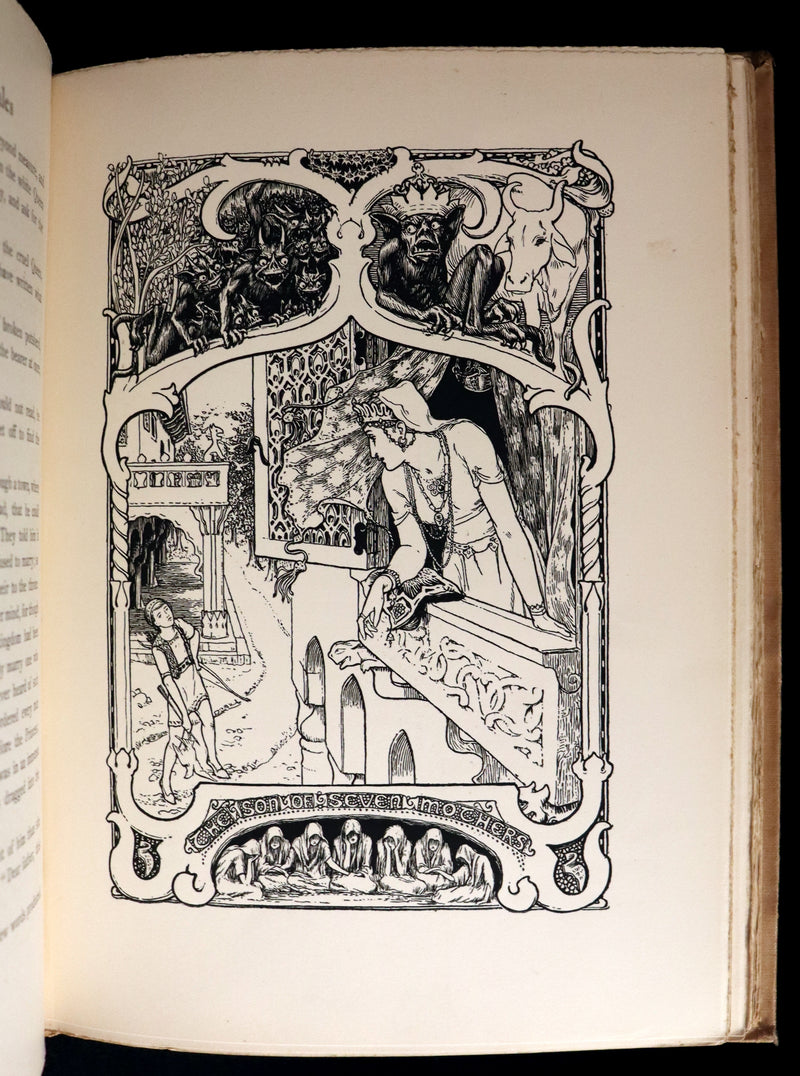 1892 Rare First Edition - INDIAN Fairy Tales by Joseph Jacobs illustrated by John D. Batten.