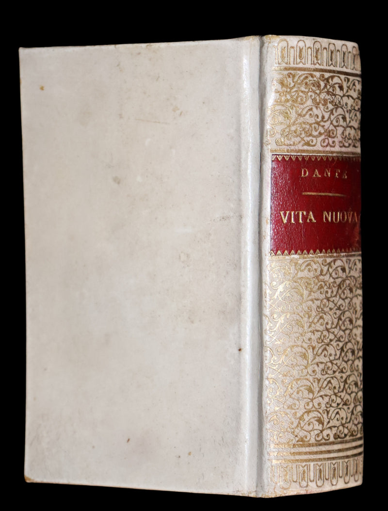 1899 Rare Italian Vellum Book - LA VITA NUOVA di DANTE ALLIGHIERI - The New Life.