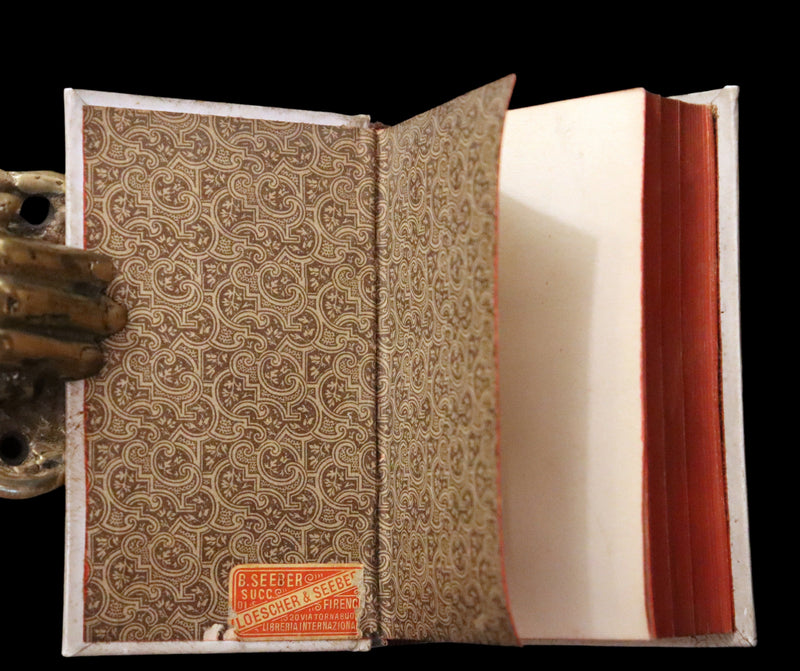 1899 Rare Italian Vellum Book - LA VITA NUOVA di DANTE ALLIGHIERI - The New Life.