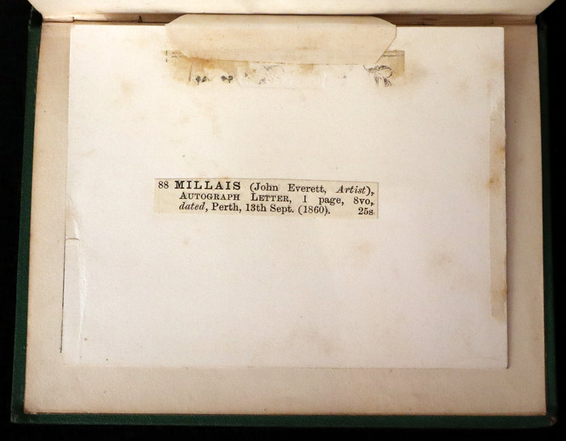 1867 Scarce 1stED - Pre -Raphaelite John Everett Millais signed letter - LILLIPUT LEVEE.