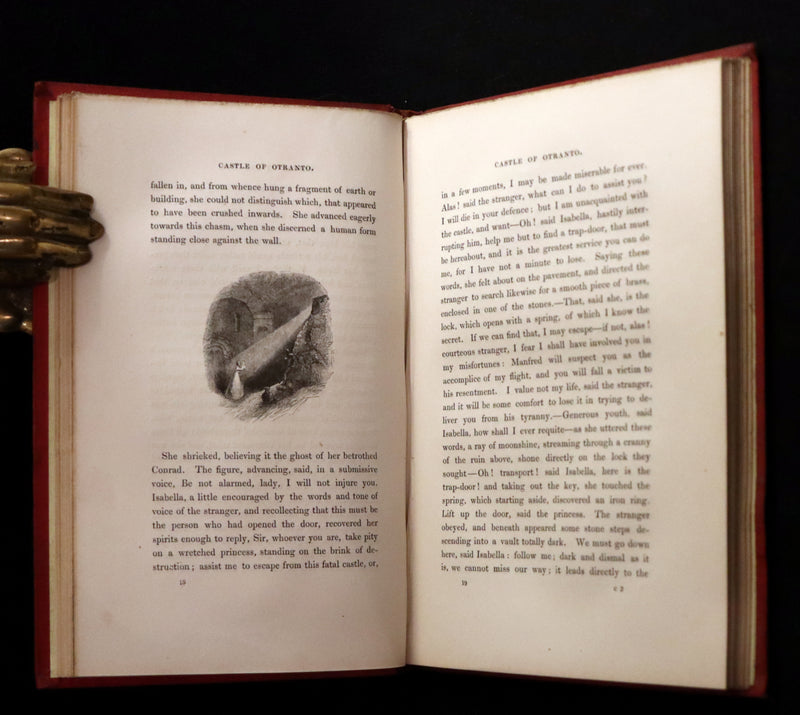 1840 Scarce illustrated Edition - The Castle of Otranto, a Gothic Story Set in a haunted castle by Horace Walpole.
