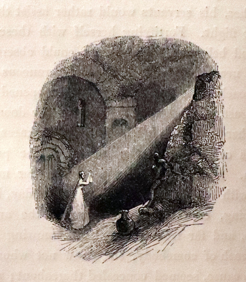 1840 Scarce illustrated Edition - The Castle of Otranto, a Gothic Story Set in a haunted castle by Horace Walpole.