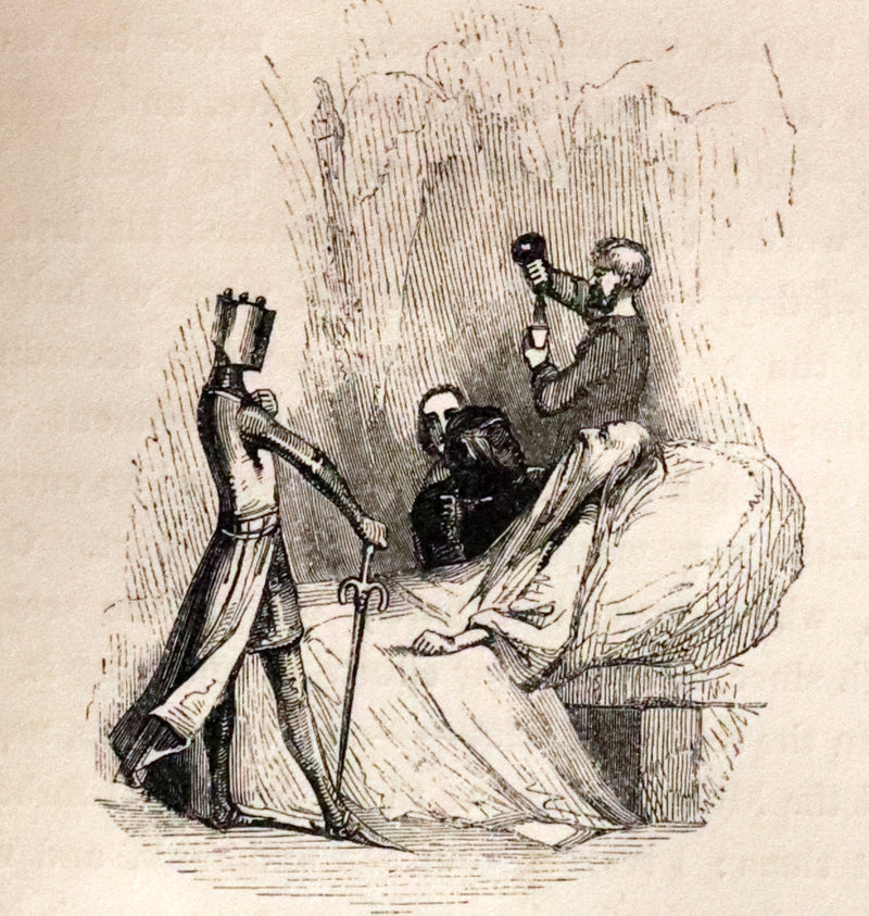 1840 Scarce illustrated Edition - The Castle of Otranto, a Gothic Story Set in a haunted castle by Horace Walpole.