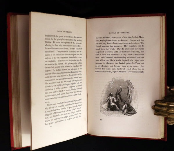 1840 Scarce illustrated Edition - The Castle of Otranto, a Gothic Story Set in a haunted castle by Horace Walpole.