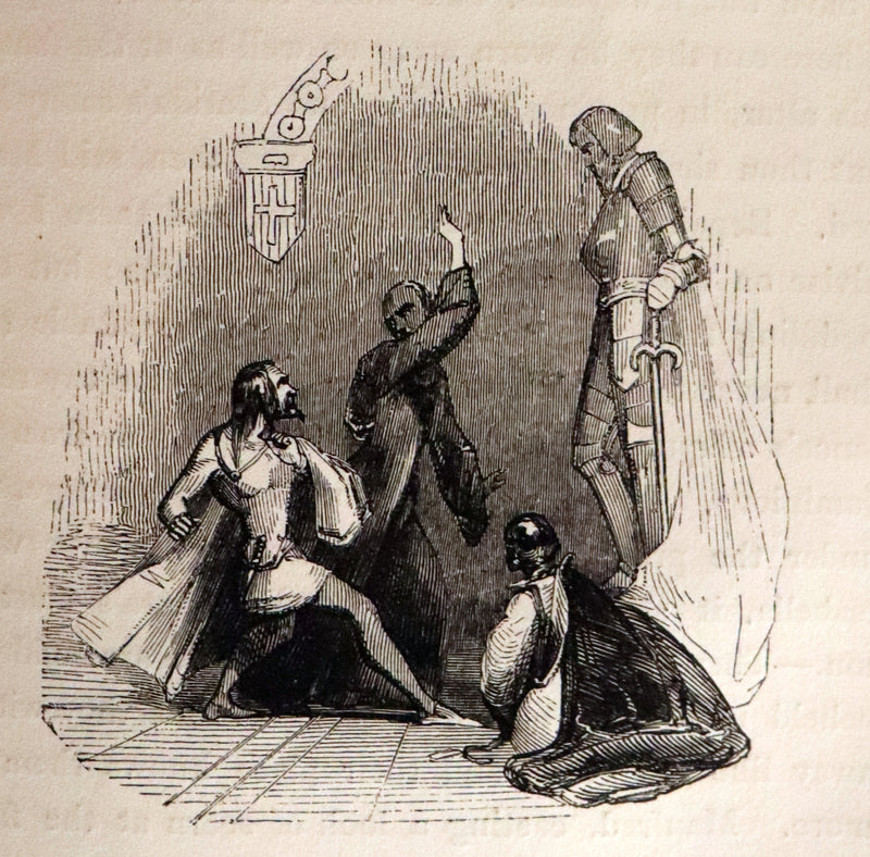 1840 Scarce illustrated Edition - The Castle of Otranto, a Gothic Story Set in a haunted castle by Horace Walpole.
