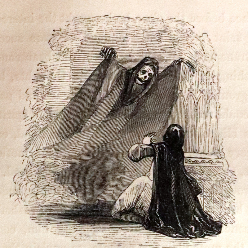 1840 Scarce illustrated Edition - The Castle of Otranto, a Gothic Story Set in a haunted castle by Horace Walpole.