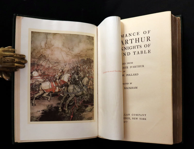 1917 Rare 1st Edition - ROMANCE of KING ARTHUR and His KNIGHTS of the Round Table illustrated by RACKHAM.