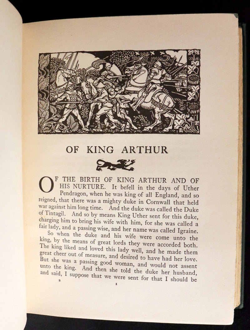 1917 Rare 1st Edition - ROMANCE of KING ARTHUR and His KNIGHTS of the Round Table illustrated by RACKHAM.