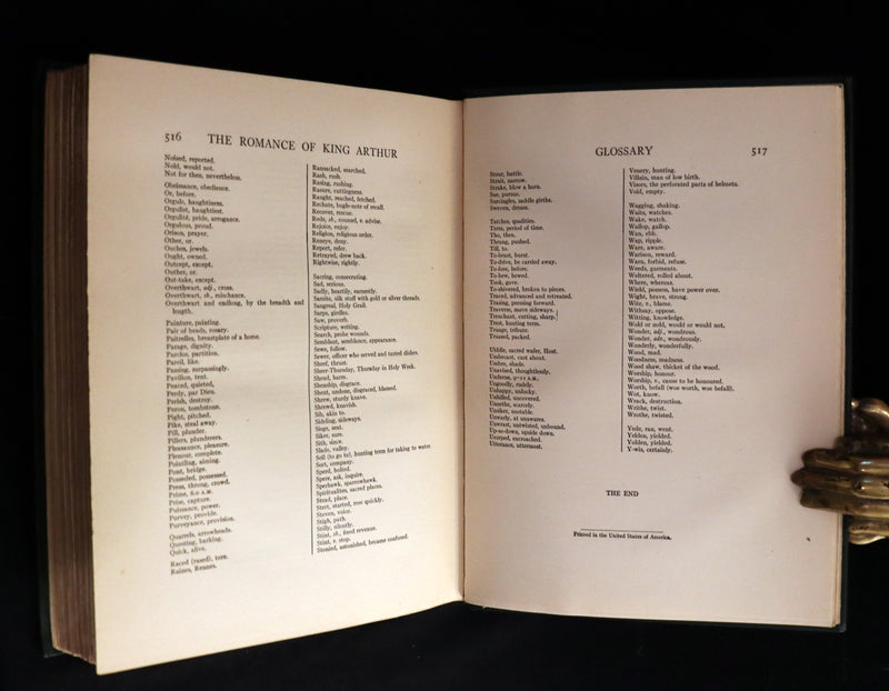 1917 Rare 1st Edition - ROMANCE of KING ARTHUR and His KNIGHTS of the Round Table illustrated by RACKHAM.