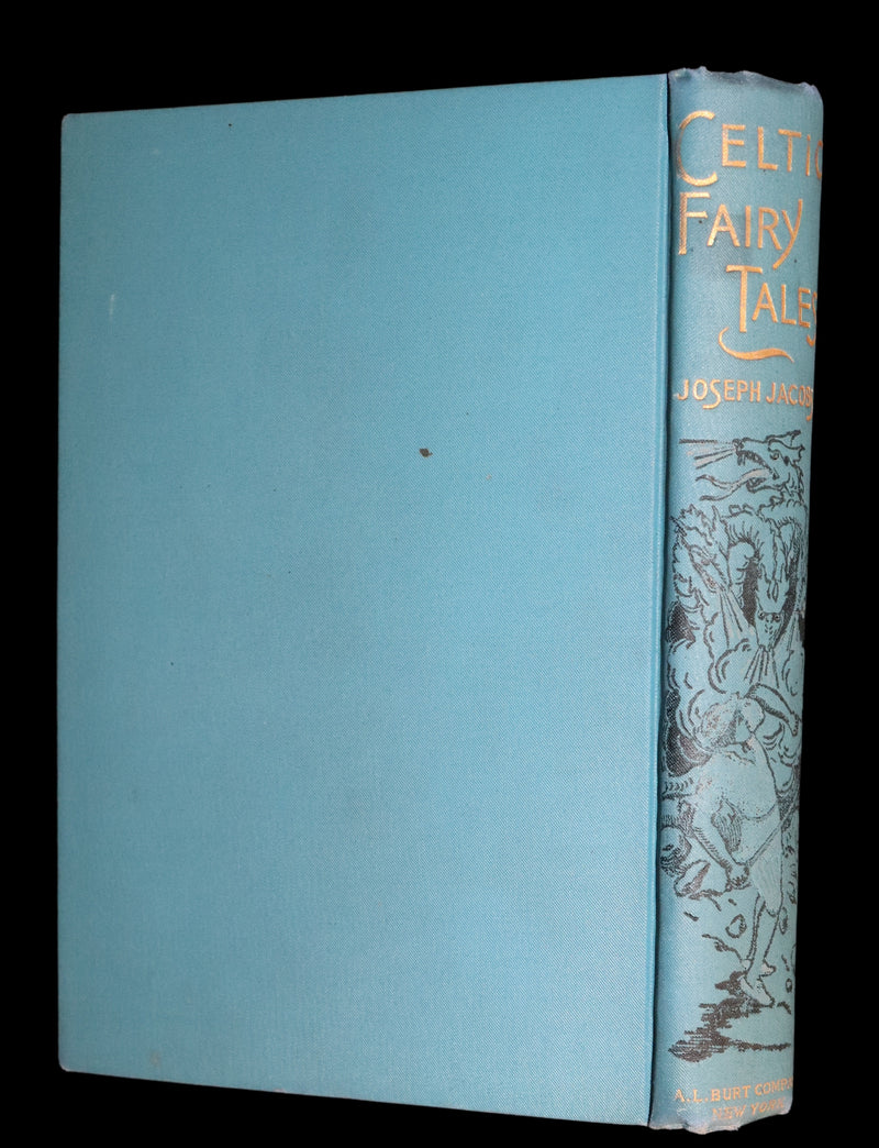 1890 Scarce Victorian Book - CELTIC Fairy Tales by Joseph Jacobs Illustrated by John D. Batten.
