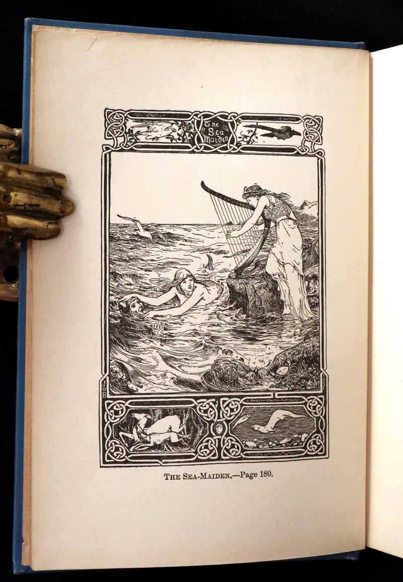 1890 Scarce Victorian Book - CELTIC Fairy Tales by Joseph Jacobs Illustrated by John D. Batten.
