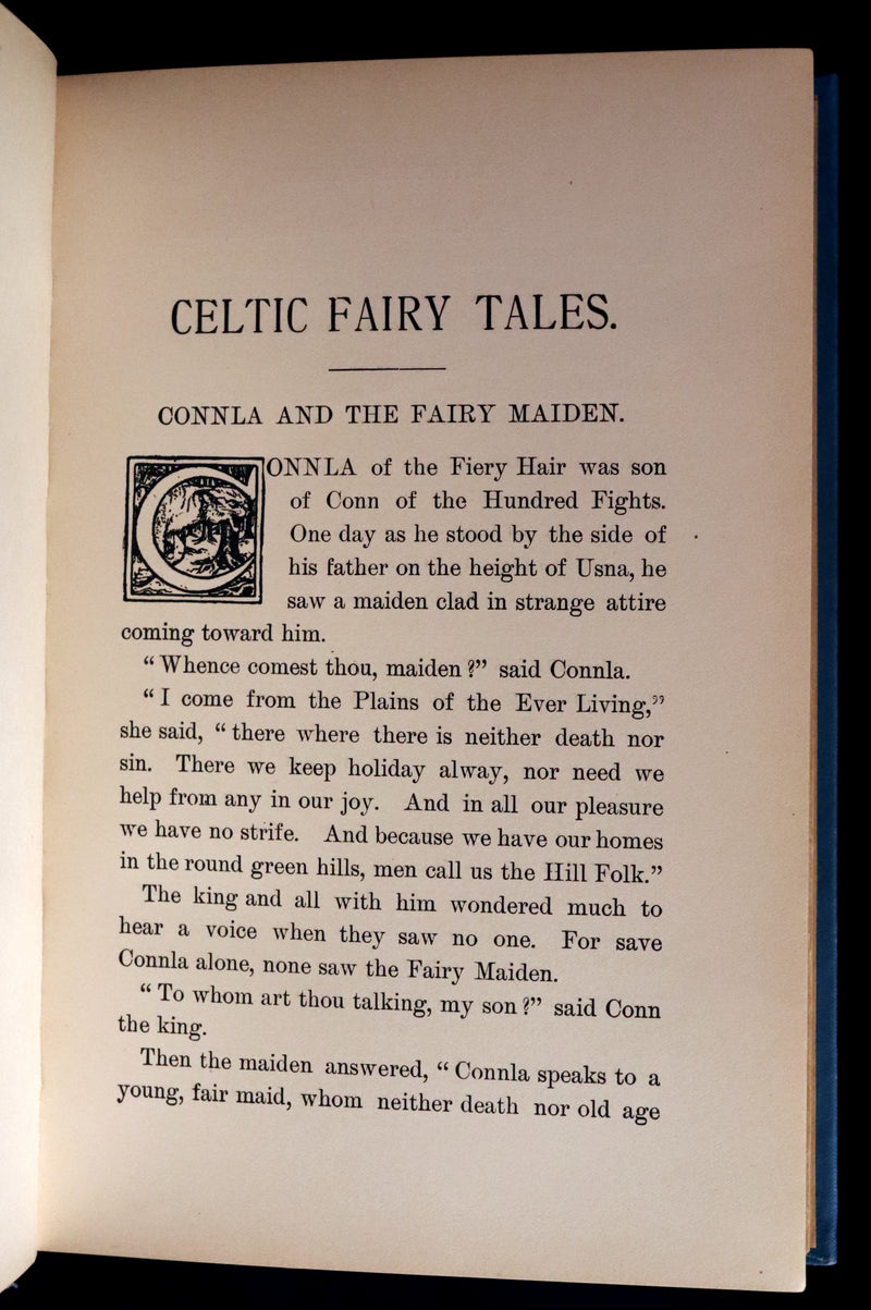 1890 Scarce Victorian Book - CELTIC Fairy Tales by Joseph Jacobs Illustrated by John D. Batten.