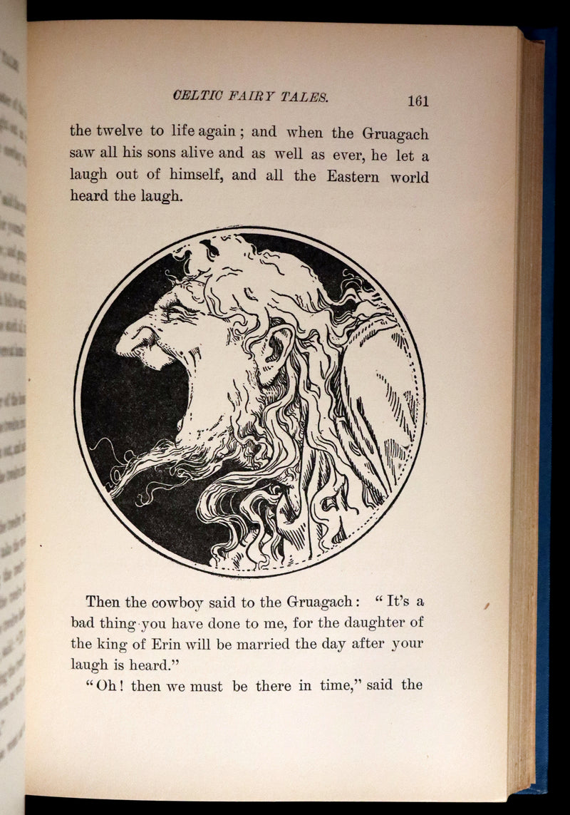 1890 Scarce Victorian Book - CELTIC Fairy Tales by Joseph Jacobs Illustrated by John D. Batten.