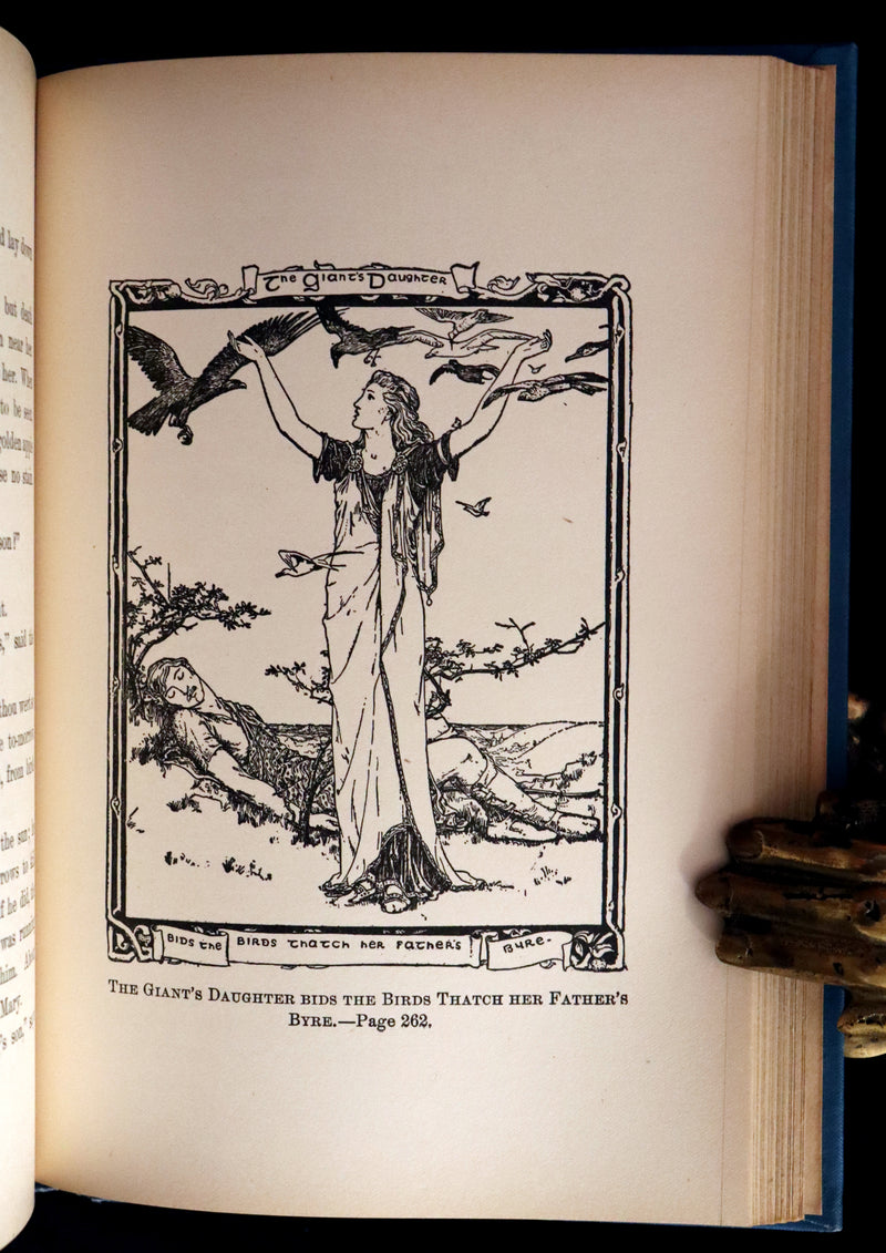 1890 Scarce Victorian Book - CELTIC Fairy Tales by Joseph Jacobs Illustrated by John D. Batten.