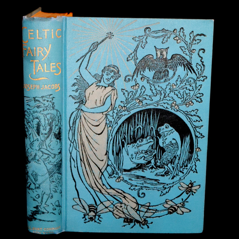 1890 Scarce Victorian Book - CELTIC Fairy Tales by Joseph Jacobs Illustrated by John D. Batten.