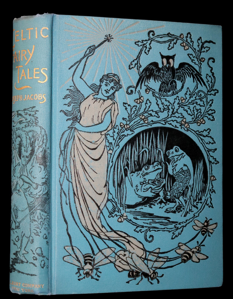 1890 Scarce Victorian Book - CELTIC Fairy Tales by Joseph Jacobs Illustrated by John D. Batten.