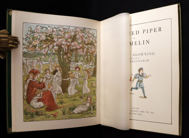 1910 Beautiful Book bound by Bayntun (Riviere) - Kate Greenaway - The Pied Piper of Hamelin.
