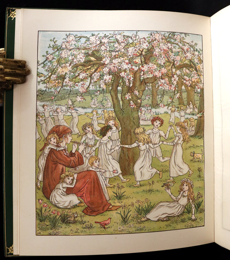 1910 Beautiful Book bound by Bayntun (Riviere) - Kate Greenaway - The Pied Piper of Hamelin.
