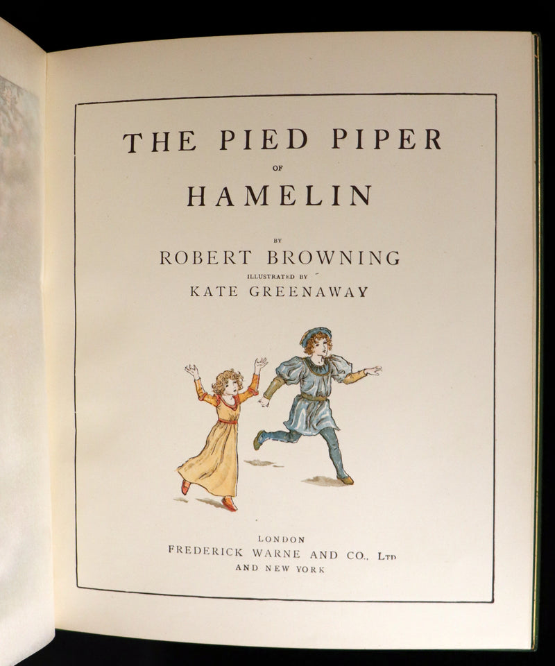 1910 Beautiful Book bound by Bayntun (Riviere) - Kate Greenaway - The Pied Piper of Hamelin.