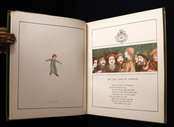 1910 Beautiful Book bound by Bayntun (Riviere) - Kate Greenaway - The Pied Piper of Hamelin.