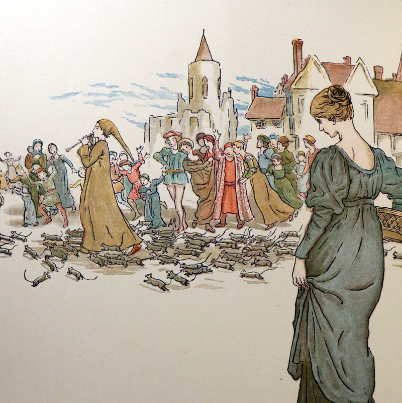 1910 Beautiful Book bound by Bayntun (Riviere) - Kate Greenaway - The Pied Piper of Hamelin.