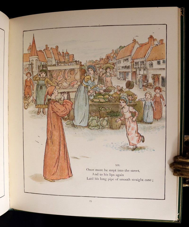 1910 Beautiful Book bound by Bayntun (Riviere) - Kate Greenaway - The Pied Piper of Hamelin.
