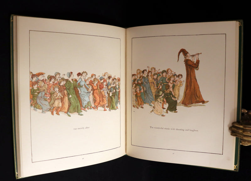 1910 Beautiful Book bound by Bayntun (Riviere) - Kate Greenaway - The Pied Piper of Hamelin.