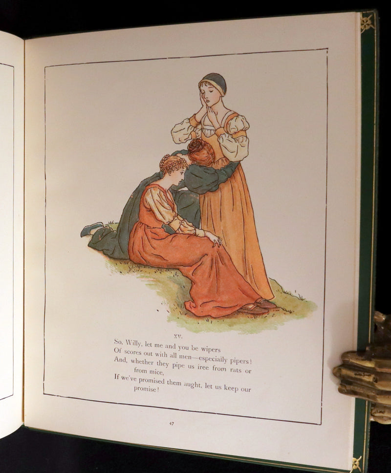 1910 Beautiful Book bound by Bayntun (Riviere) - Kate Greenaway - The Pied Piper of Hamelin.
