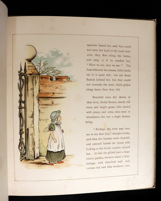 1883 Scarce Victorian Book -  The Snow Queen by Hans Christian Andersen illustrated by T. Pym.