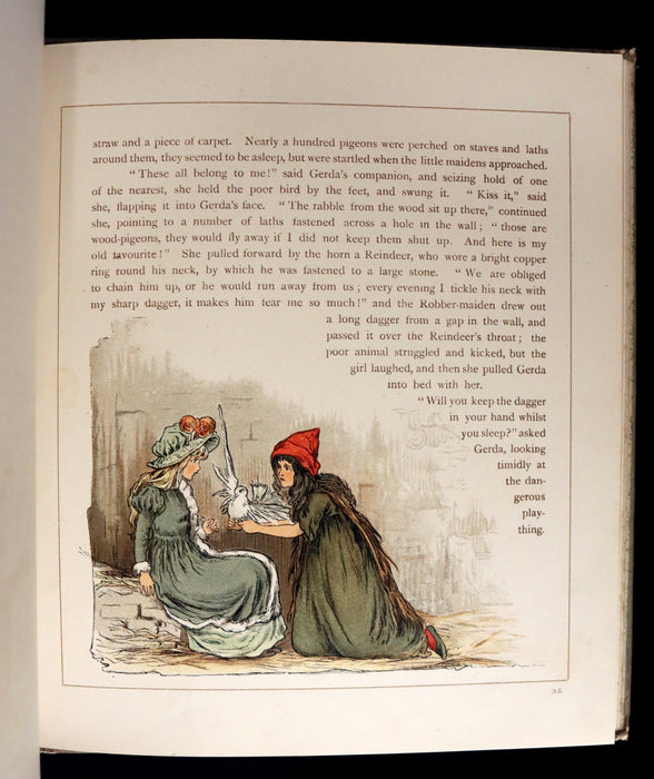 1883 Scarce Victorian Book -  The Snow Queen by Hans Christian Andersen illustrated by T. Pym.