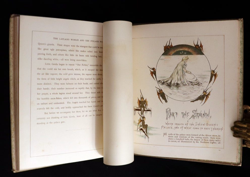 1883 Scarce Victorian Book -  The Snow Queen by Hans Christian Andersen illustrated by T. Pym.