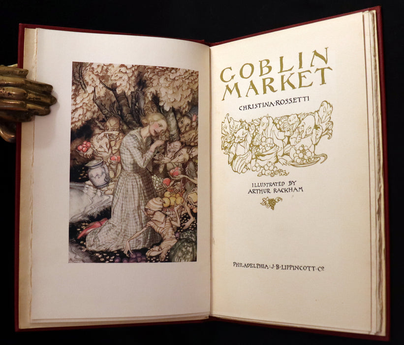 1933 Rare First US Edition - Goblin Market by Christina Rossetti illustrated by Arthur Rackham.