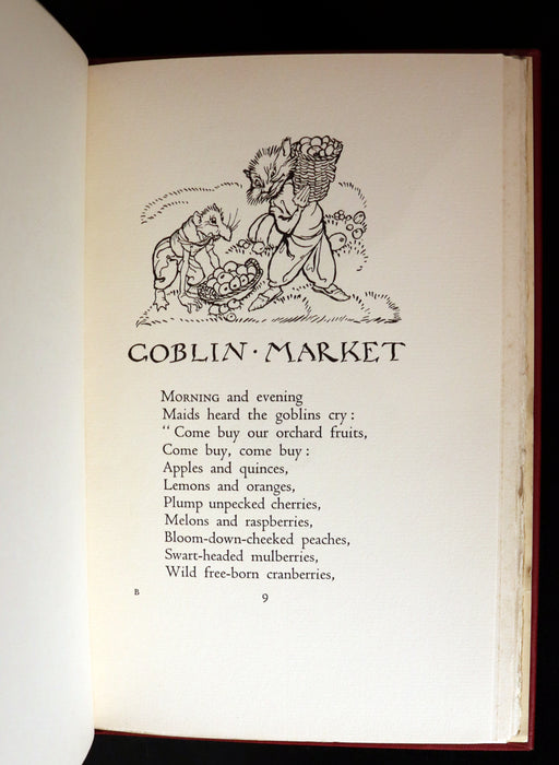 1933 Rare First US Edition - Goblin Market by Christina Rossetti illustrated by Arthur Rackham.