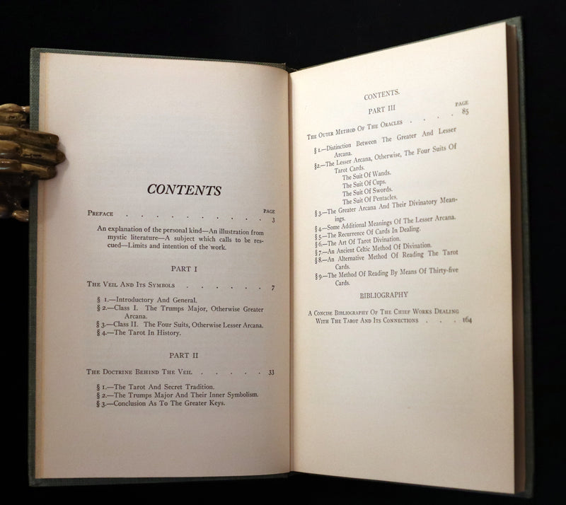 1918 Scarce Color Edition - The Illustrated KEY to the TAROT, The Veil of Divination by de Laurence.