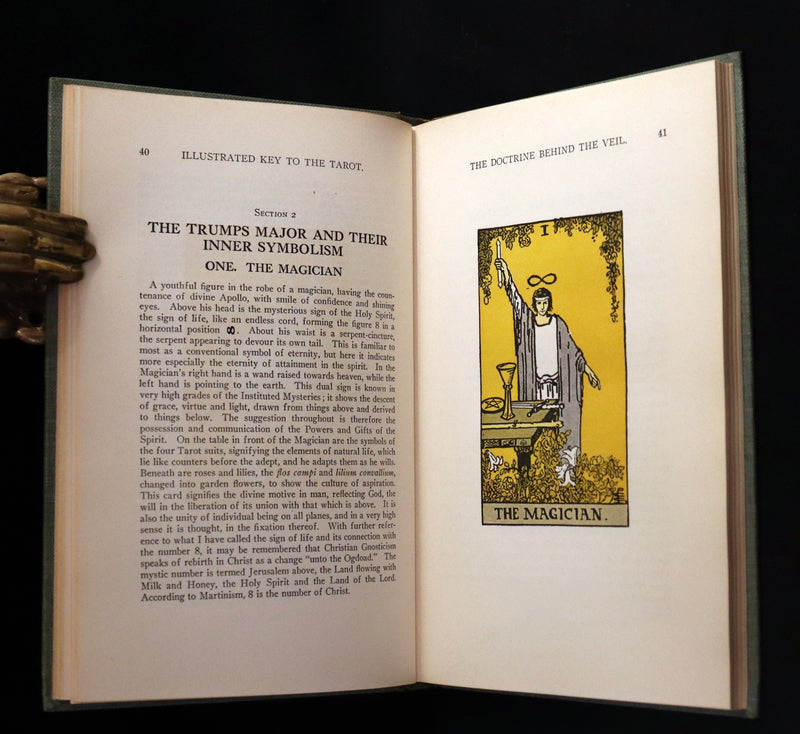 1918 Scarce Color Edition - The Illustrated KEY to the TAROT, The Veil of Divination by de Laurence.