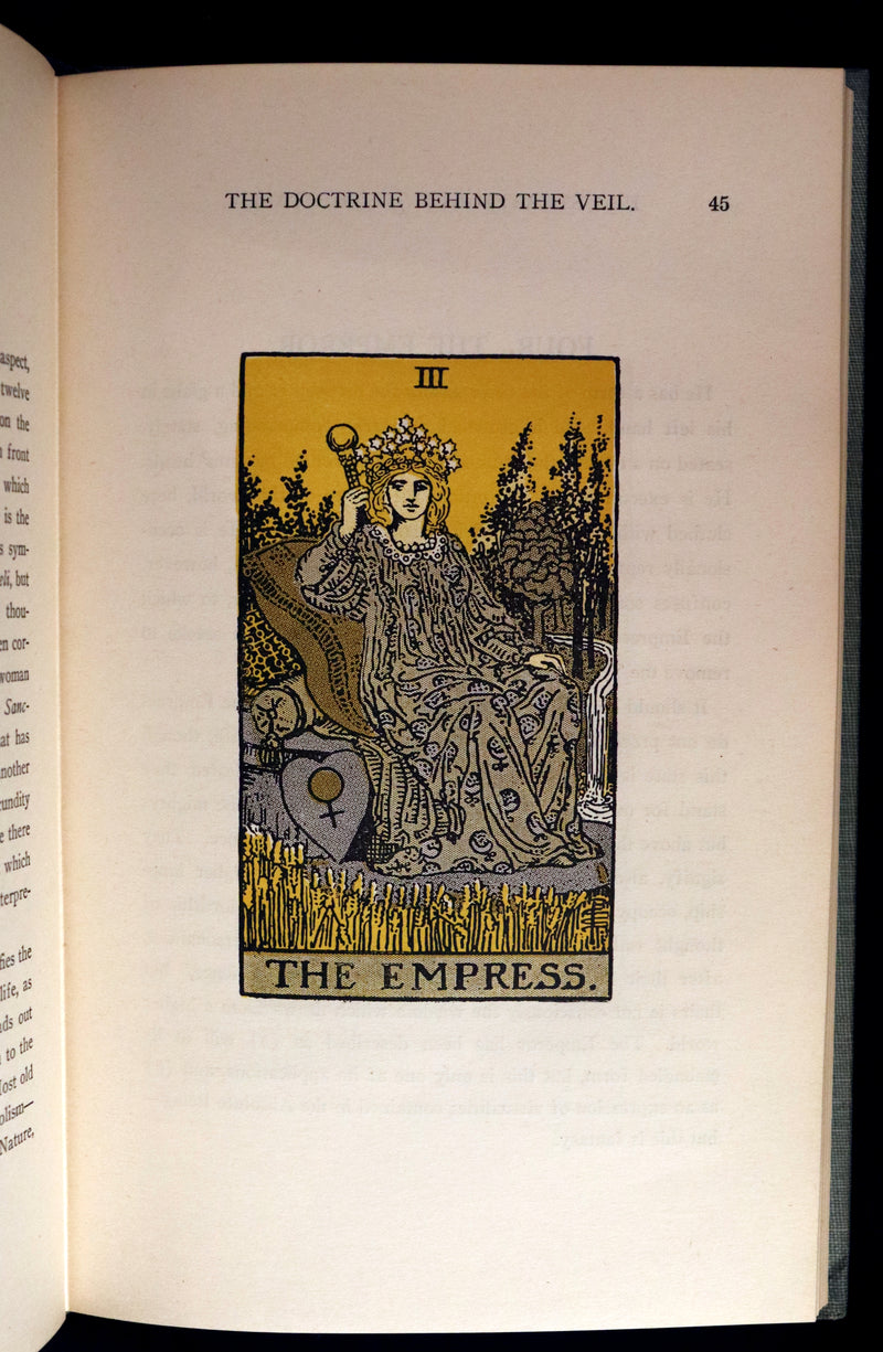 1918 Scarce Color Edition - The Illustrated KEY to the TAROT, The Veil of Divination by de Laurence.