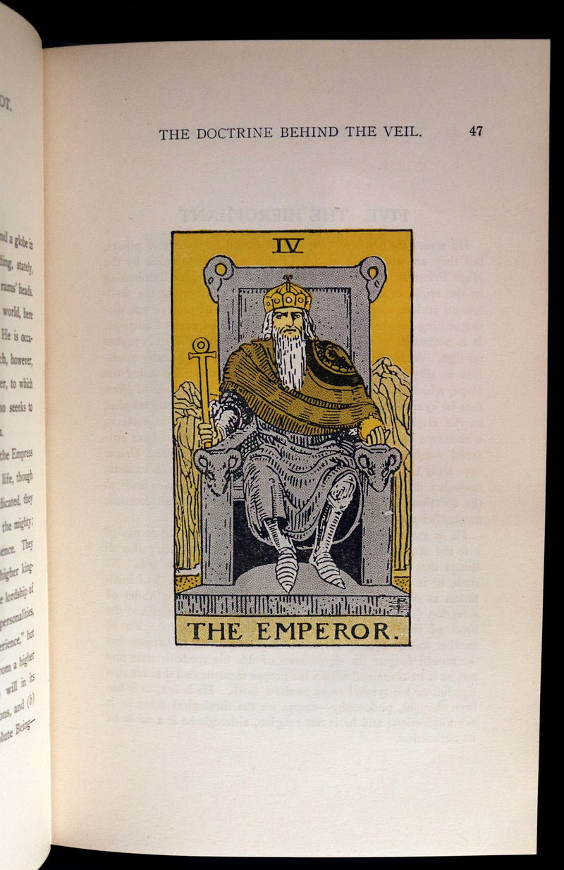 1918 Scarce Color Edition - The Illustrated KEY to the TAROT, The Veil of Divination by de Laurence.