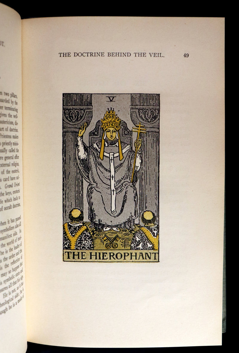1918 Scarce Color Edition - The Illustrated KEY to the TAROT, The Veil of Divination by de Laurence.