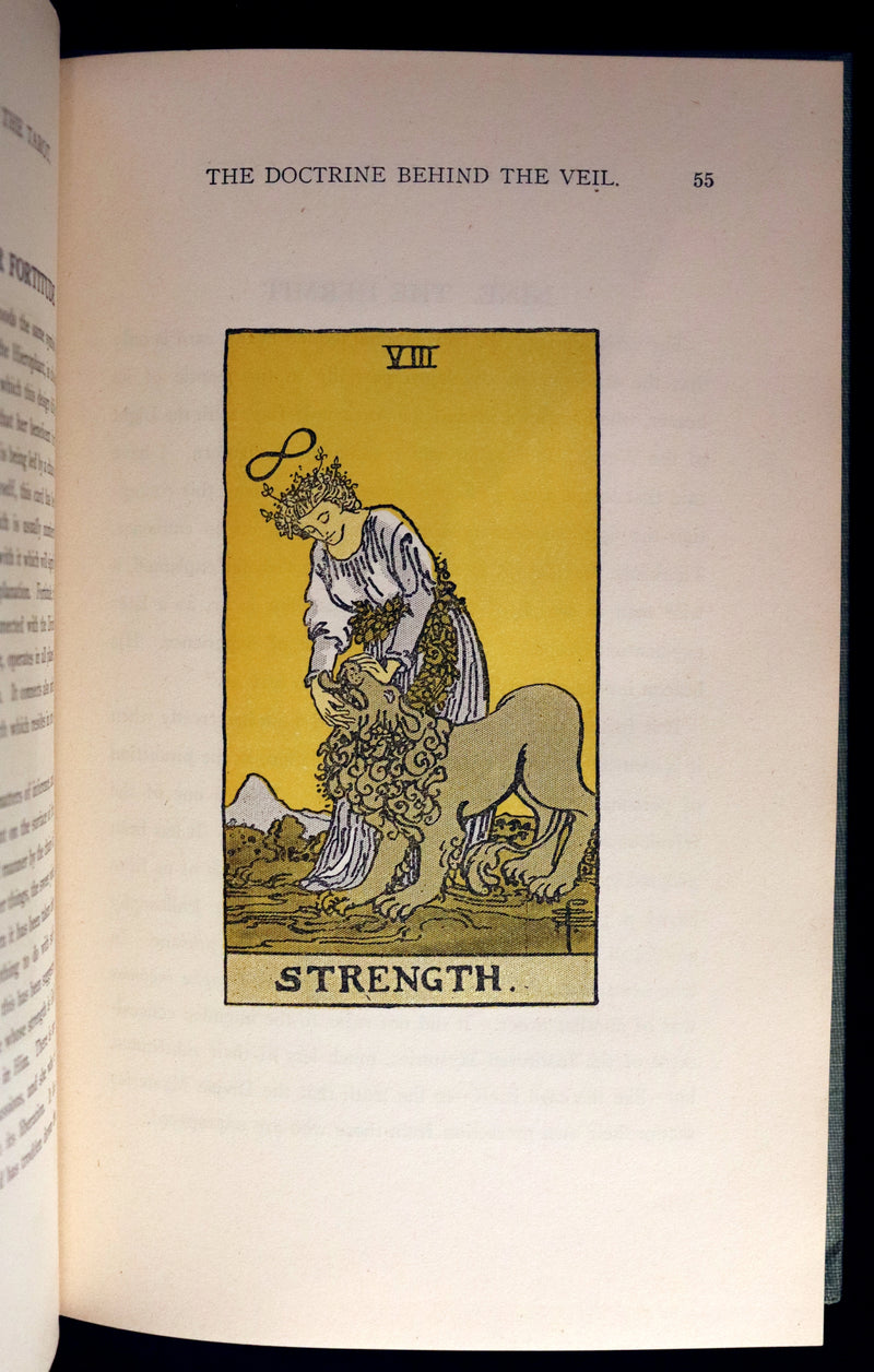 1918 Scarce Color Edition - The Illustrated KEY to the TAROT, The Veil of Divination by de Laurence.