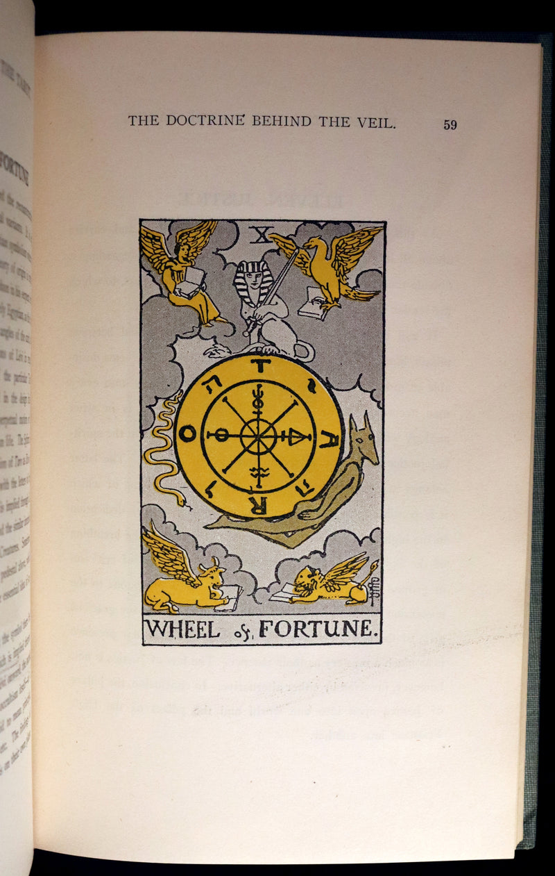 1918 Scarce Color Edition - The Illustrated KEY to the TAROT, The Veil of Divination by de Laurence.