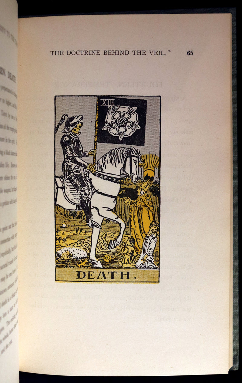 1918 Scarce Color Edition - The Illustrated KEY to the TAROT, The Veil of Divination by de Laurence.