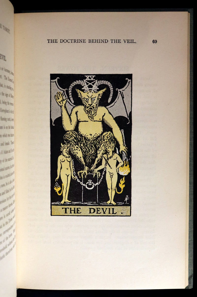1918 Scarce Color Edition - The Illustrated KEY to the TAROT, The Veil of Divination by de Laurence.