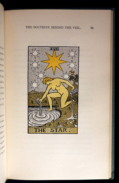 1918 Scarce Color Edition - The Illustrated KEY to the TAROT, The Veil of Divination by de Laurence.