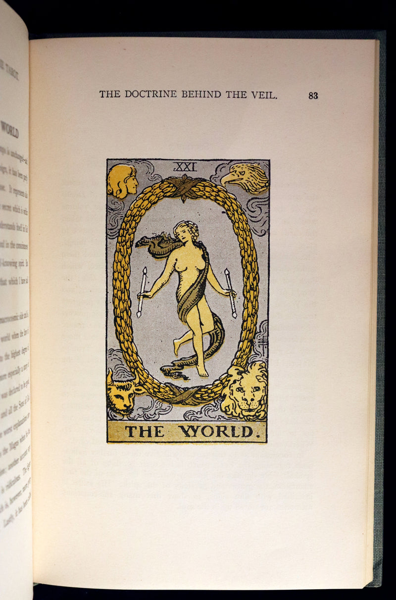 1918 Scarce Color Edition - The Illustrated KEY to the TAROT, The Veil of Divination by de Laurence.