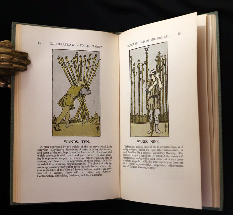 1918 Scarce Color Edition - The Illustrated KEY to the TAROT, The Veil of Divination by de Laurence.