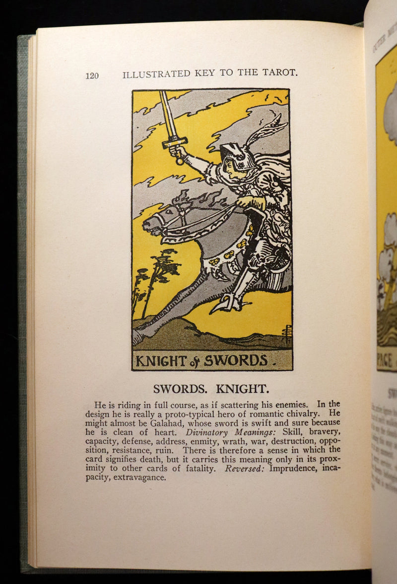 1918 Scarce Color Edition - The Illustrated KEY to the TAROT, The Veil of Divination by de Laurence.