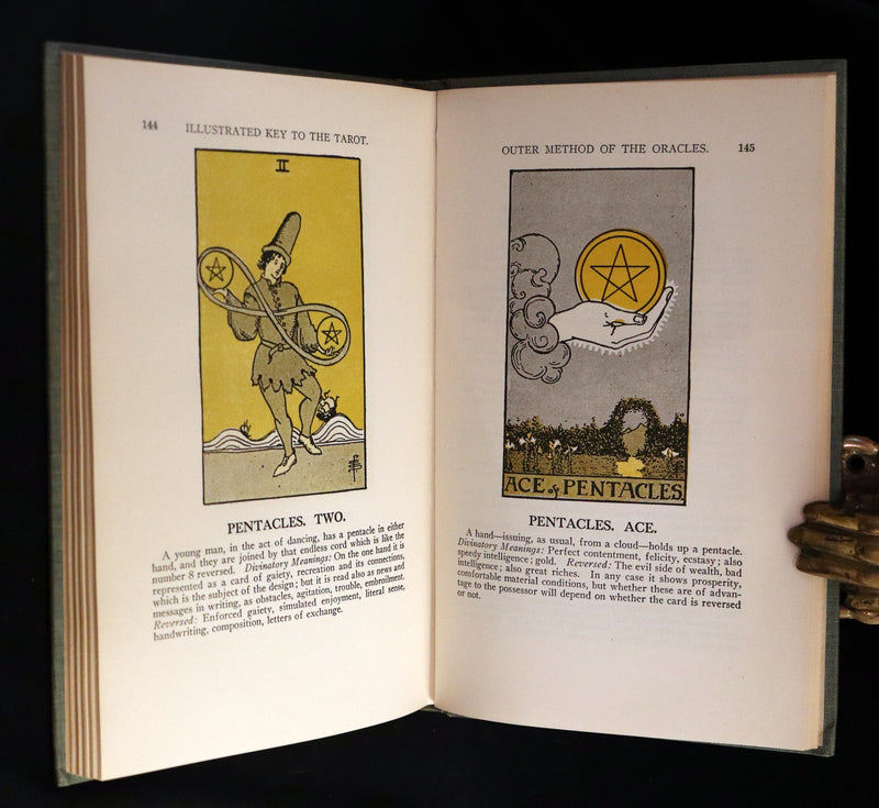 1918 Scarce Color Edition - The Illustrated KEY to the TAROT, The Veil of Divination by de Laurence.