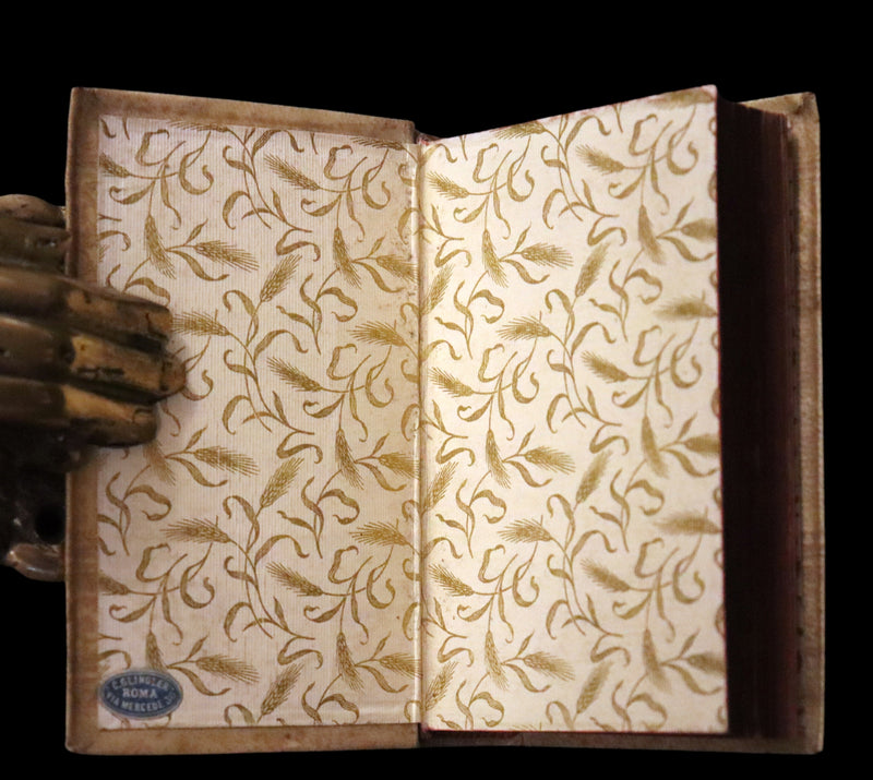 1899 Rare Italian Vellum Book - LA VITA NUOVA E IL CANZONIERE di DANTE ALLIGHIERI - The New Life.