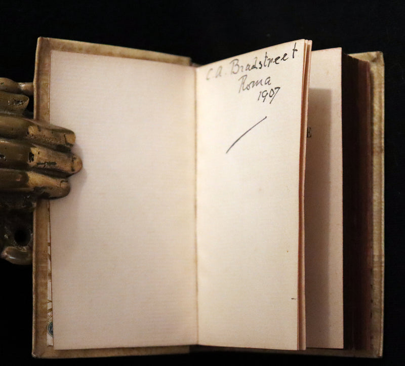 1899 Rare Italian Vellum Book - LA VITA NUOVA E IL CANZONIERE di DANTE ALLIGHIERI - The New Life.