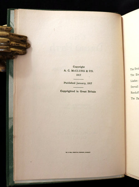 1917 Rare First Edition - THE DRUID PATH by Marah Ellis Ryan. Short stories in ancient Ireland.